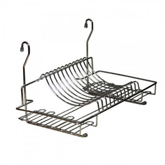 Полиця на релінг для посуду 500 хром - 0