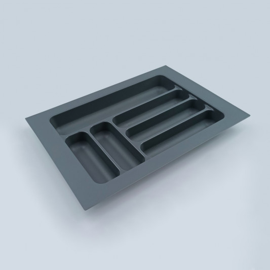 Лоток для столових приладів 340×490 Starax сірий S-2283-G - 0