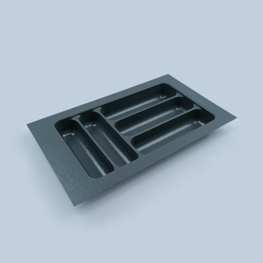 Лоток для столових приладів 290×490 Starax сірий S-2282-G - 0