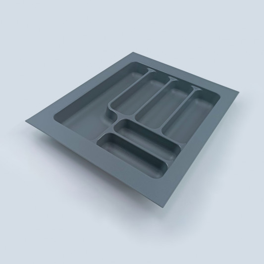 Лоток для столових приладів 390×490 Starax сірий S-2284-G - 0