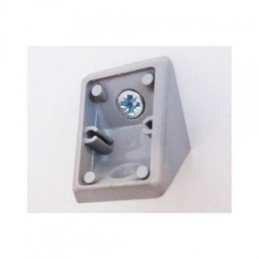 Куточок пластиковий одинарний Komandor сірий - 0