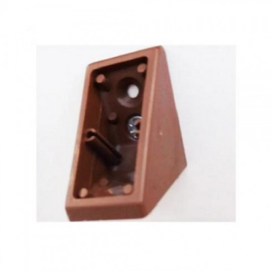 Куточок пластиковий подвійний Komandor коричневий - 0