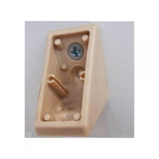 Куточок пластиковий подвійний Komandor бежевий - 0