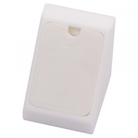 Куточок пластиковий монтажний одинарний білий - 0
