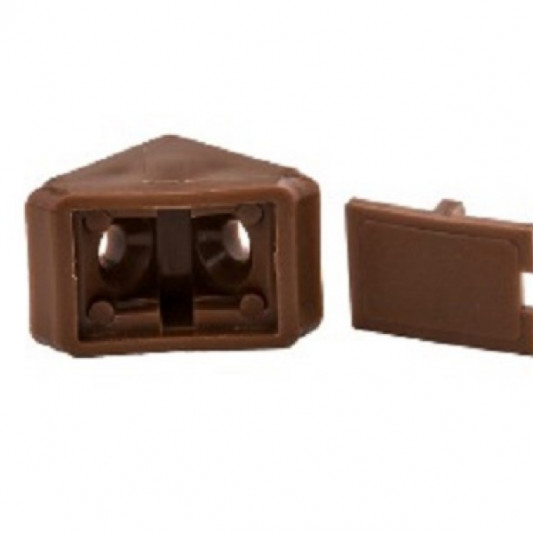 Куточок пластиковий монтажний одинарний венге - 0