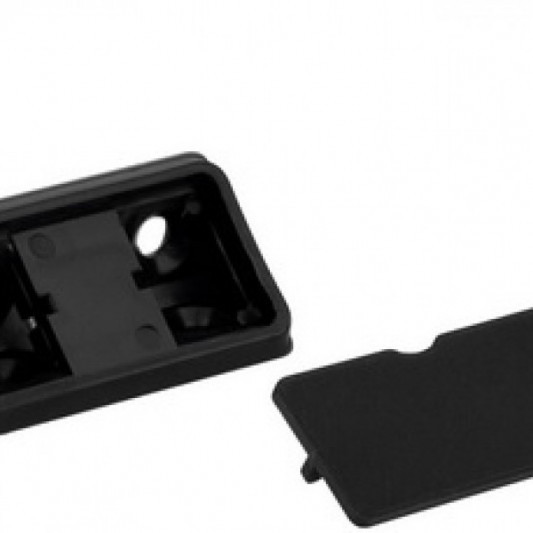 Куточок пластиковий монтажний подвійний чорний - 0