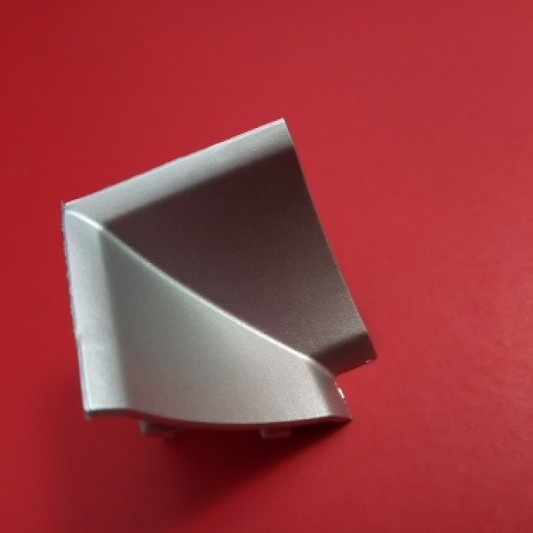 Кут на плінтус El-Mech-Plast внутрішній 110 алюміній - 0