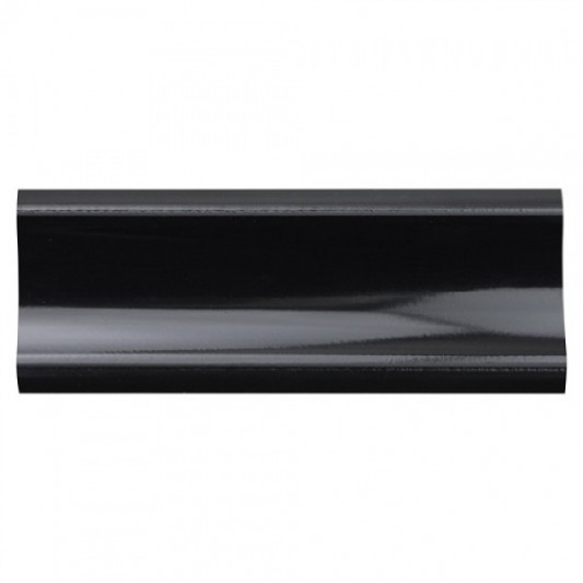 Плинтус на столешницу El-Mech-Plast 117 чёрный глянец 3 м - 0