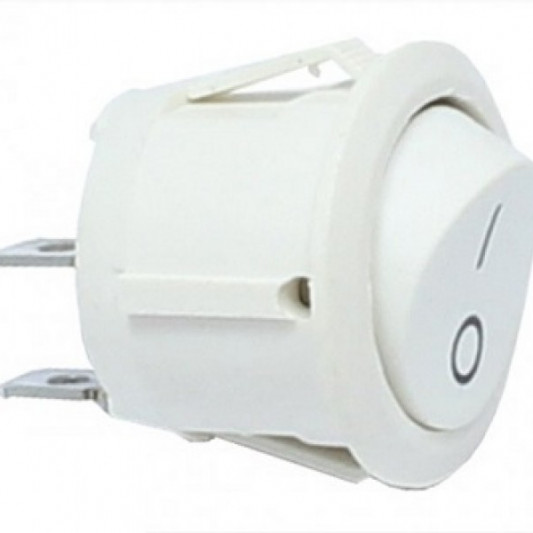 Вимикач кнопковий GTV білий - 0