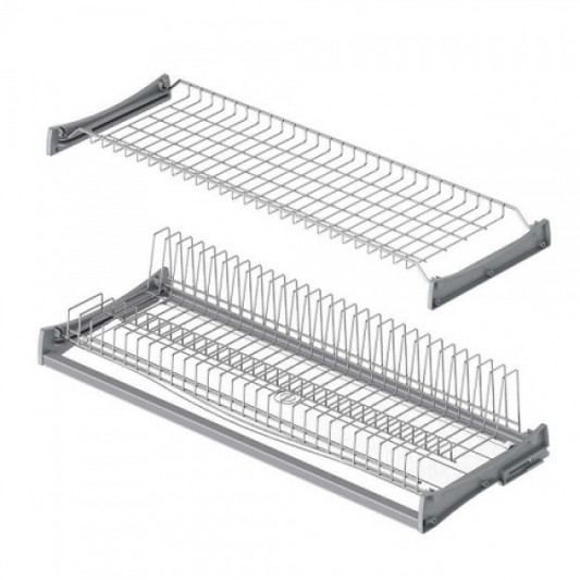 Сушка для посуду Starax 450 хром з рамкою S-5171-C - 0