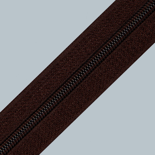 Блискавка Т-5 коричневий №570 без бігунків - 0