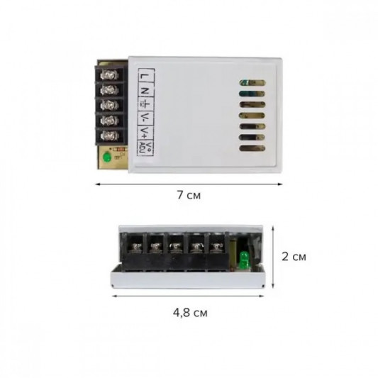 Блок живлення OEM DC12 25W 2,1А TR-25 - 1