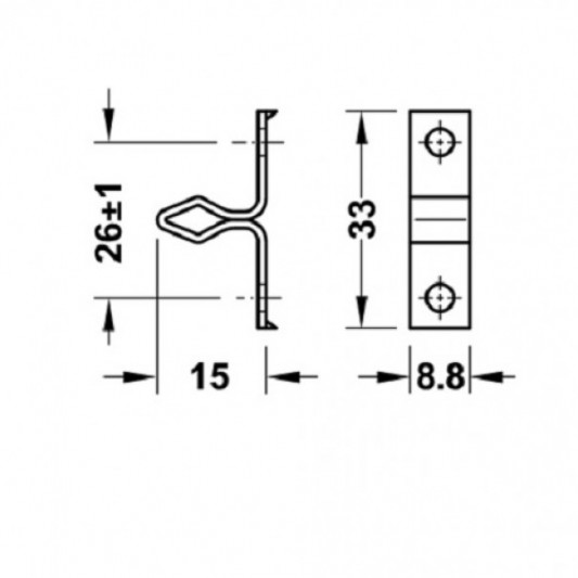 Дверний фіксатор металевий - 2