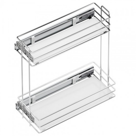 Карго Starax 200 2 полки часткового висування на тандемах Blum хром праве S-2423-C - 0