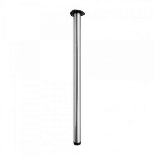 Опора для стола Ø60×710 матовый хром-алюминий - 0