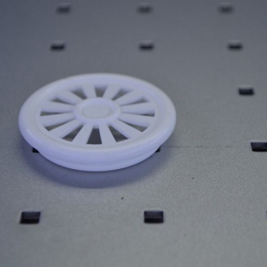 Заглушка вентиляційна кругла біла d40 - 0