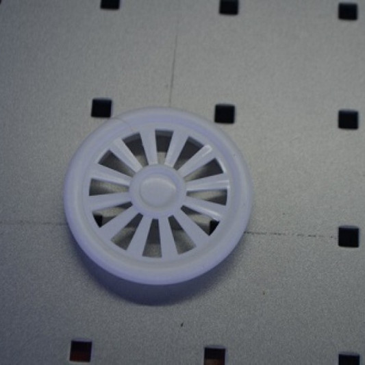 Заглушка вентиляційна кругла біла d40 - 2