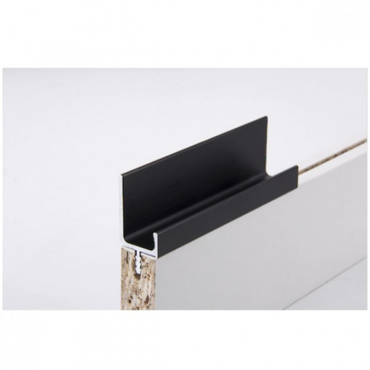 Профіль врізний H2 чорн. BRUSH 5,95м - 0