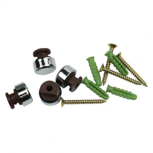 Набір дзеркалотримачів TEMPO (4 шт) хром - 0