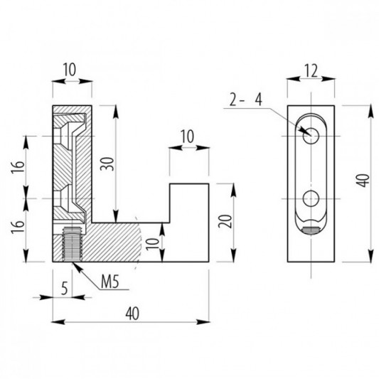 Вішак GTV К2201 чорний - 1