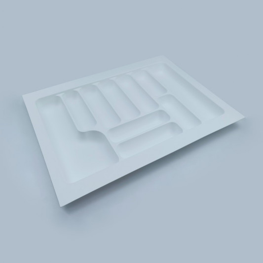 Лоток для столових приладів 640×490 Starax білий S-2288-W - 0