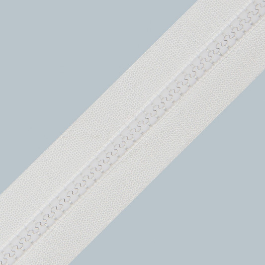 Блискавка Т-5 білий №101 без бігунків - 0