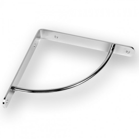 Консоль металева опукла хром 222×222 - 0