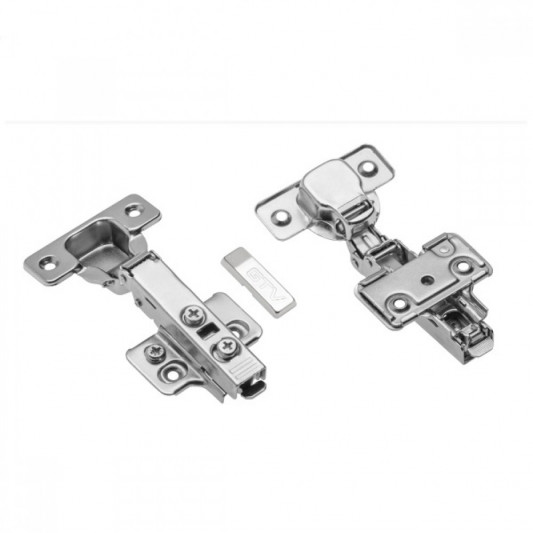 Завіса GTV накладна з доводчиком 3D Clip-on H=0 Solid Plus - 0