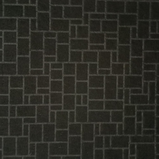 Файбертекс 125 г / м2, 1,60 м чорний з тисненням - 0