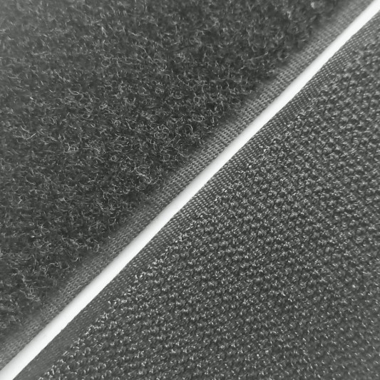 Липучка 20 мм чорний - 0