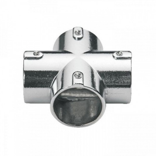 G-2870 Ø25 кріплення труби хрестоподібне хром - 0