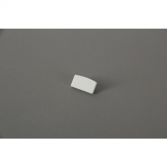 Профіль LED накладний заглушка біла без отвору - 0