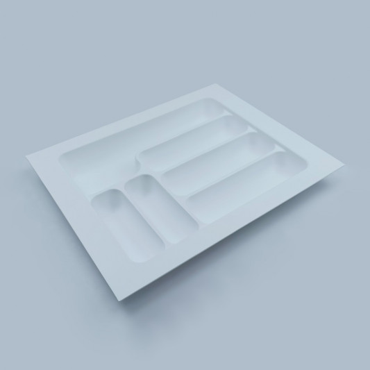 Лоток для столових приладів 390×490 Starax білий S-2284-W - 0