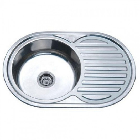 Мийка 77×50 врізна декор Platinum - 0