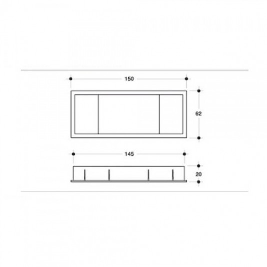 Заглушка для дроту 150×62 алюміній - 3