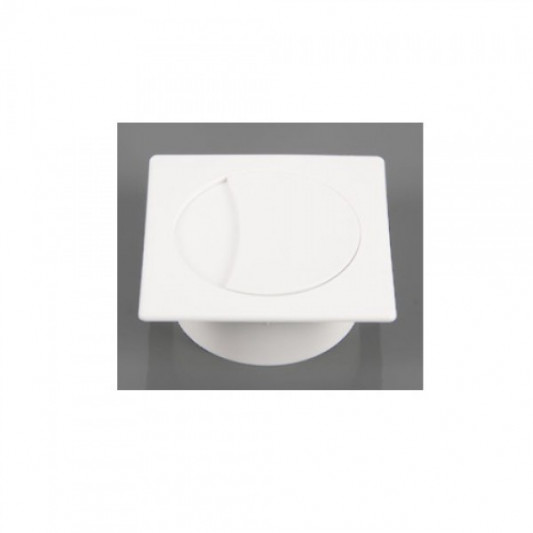 Заглушка для дроту 74×74 білий - 1