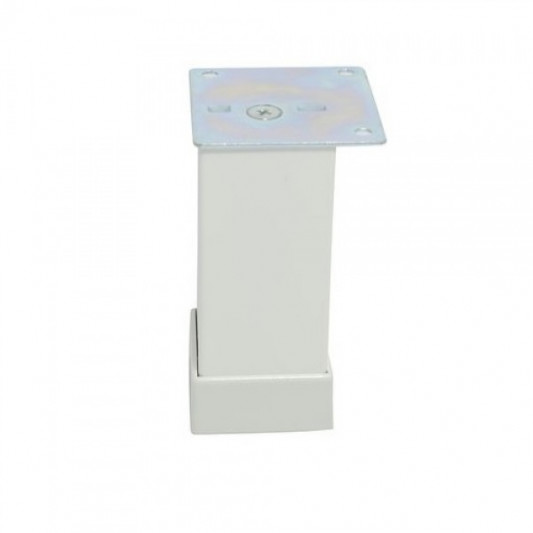 Ніжка меблева регульована DG 123 H=100 бiла гладка - 0