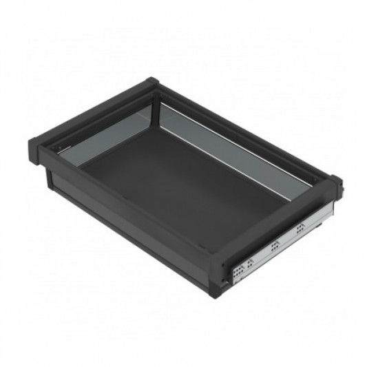 Полка Starax с боковым креплением 760-790х475х170 в секцию 800 мм антрацит S-6703-A - 0