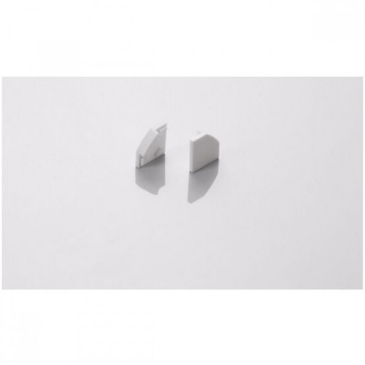 Профіль LED кутовий заглушка права біла - 0