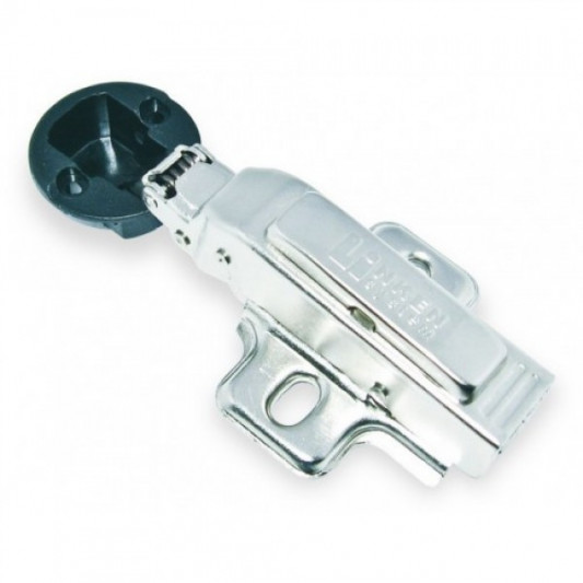 Завіса LinkenSystem для скла накладна з дотягом Clip-on заглушка хром - 0