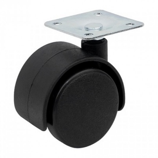 Ролик пластиковый с площадкой Ø50 - 0